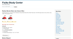 Desktop Screenshot of fisikastudycenter.com